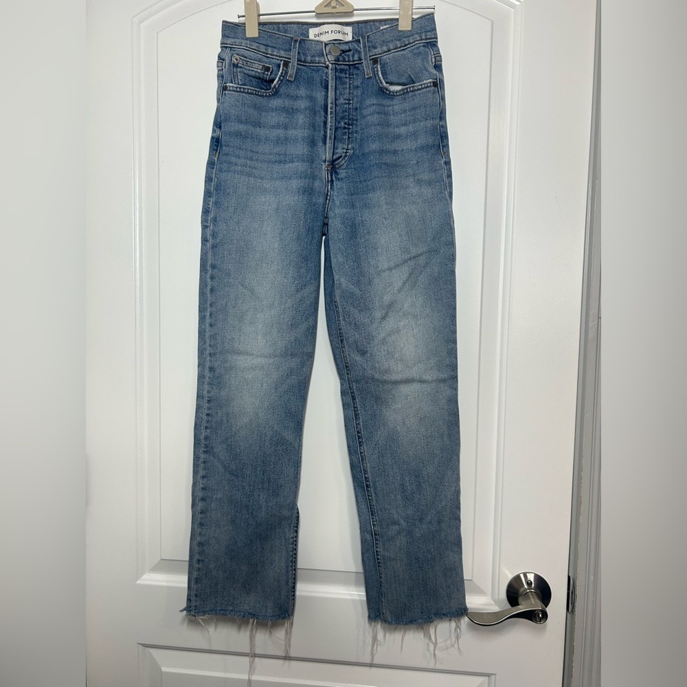 Aritzia Denim Forum The Arlo Hi-Rise Straight Jean size 25 chic minimalist 90s